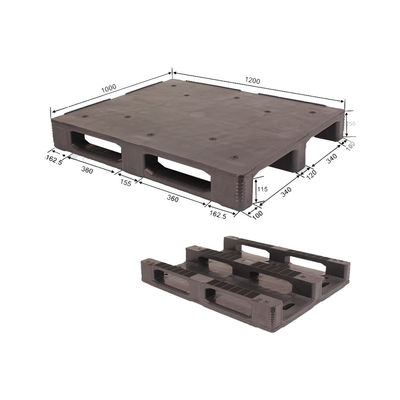 HDPE/PP Plastic Recycled 4 Way Entry Smooth Plastic Pallet 1000x1000 Euro Standard Size