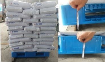 Dynamic Load 1.5T Heavy Duty Plastic Pallet Blue Color for Industrial Warehouse Storage