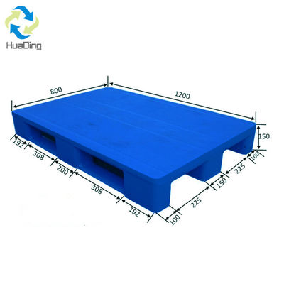Recyclable HUADING 1200*800 Single Faced Style Euro Plastic Pallet