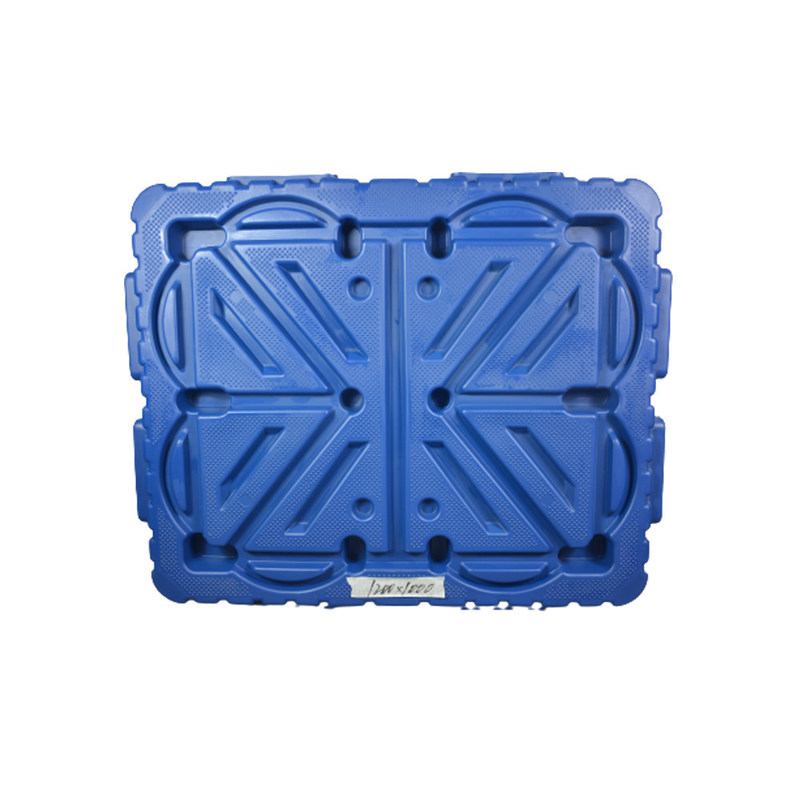 HUADING 21.5kg Heavy Duty Euro Blow Molding Plastic Pallet for Dynamic Load 1.5T Shipping