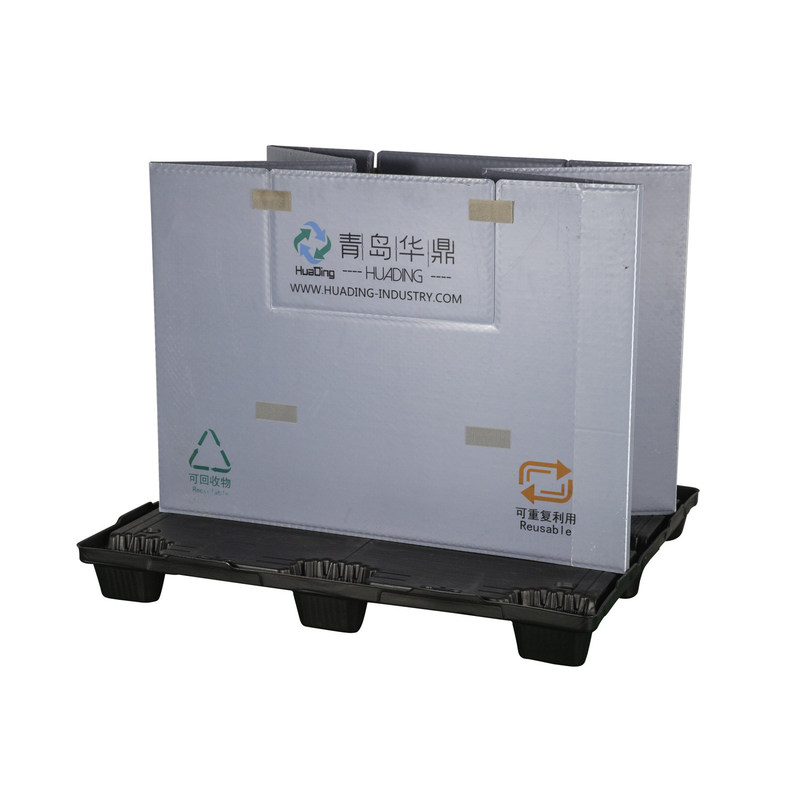 Custom Logo Auto Parts Honeycomb Pallet Box with Folded Height of 205mm and Discount